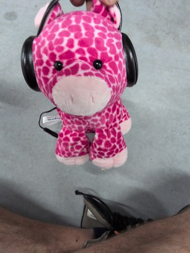 Iflops pink plush giraffe - pink,